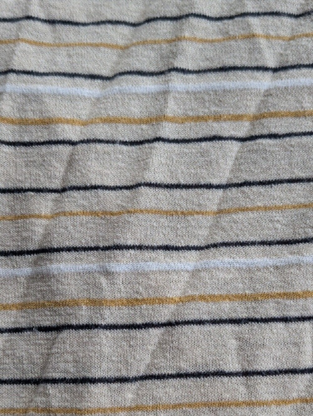 Prana Striped Scoop Neck Tank Top in Cream and Gray - Picture 3 of 4